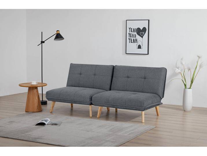 Sessel INOSIGN DELANEY Schlafsofa, bestehend aus 2 Modulen, mit Schlaffunktion , grau (anthrazit), B:95cm H:81cm T:86cm, Sessel, Bettsofa, Schlafsessel, Klappsofa, erweiterbar, in Webstoff von Inosign