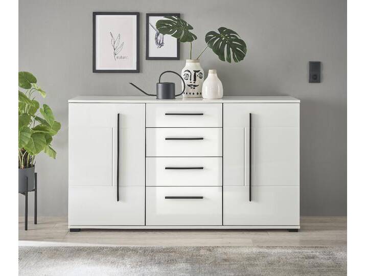 Sideboard INOSIGN Cantara, moderner Schrank, Kommode in Eiche Evoke oder weiß , weiß, Sideboards, schwarze Stangengriffe, ausreichend Stauraum, vielseitig einsetzbar Sideboard INOSIGN Cantara, moderner Schrank, Kommode in Eiche Evoke oder weiß , weiß, Sideboards, schwarze Stangengriffe, ausreichend Stauraum, vielseitig einsetzbar von Inosign