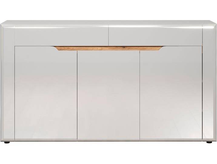 Sideboard INOSIGN Graz , weiß (weiß hochglanz), B:150cm H:84cm T:39cm, FSC-zertifizierter Holzwerkstoff, Sideboards, Maße aufgebaut (B/T/H in cm): 150/39/84 - Hochglanz Front von Inosign