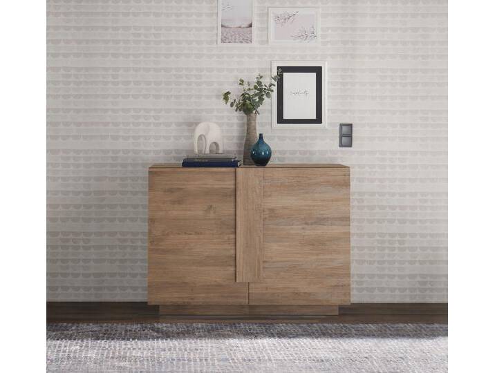 Sideboard INOSIGN Jupiter, Breite 121 cm, Kommode 2 Türen - Soft Closing, Anrichte , braun (mercure nb holzstruktur), B:121cm H:90cm T:44cm, Sideboards, moderne Griffblende, FSC, cleveres Stauraumkonzept von Inosign