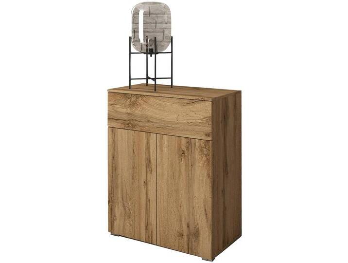 Sideboard INOSIGN PARIS , beige (eichefarbe votan, eichefarbe votan), B:72cm H:88,5cm T:39,5cm, Sideboards, Moderne 72cm breite grifflose Kommode, vielseitig einsetzbar von Inosign