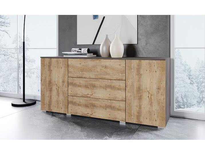 Sideboard INOSIGN PARIS , matera anthrazit, kastatnien breslau, B:150cm H:68cm T:39cm, Sideboards, Moderne 150cm breite grifflose Kommode, vielseitig einsetzbar Sideboard INOSIGN PARIS , matera anthrazit, kastatnien breslau, B:150cm H:68cm T:39cm, Sideboards, Moderne 150cm breite grifflose Kommode, vielseitig einsetzbar von Inosign