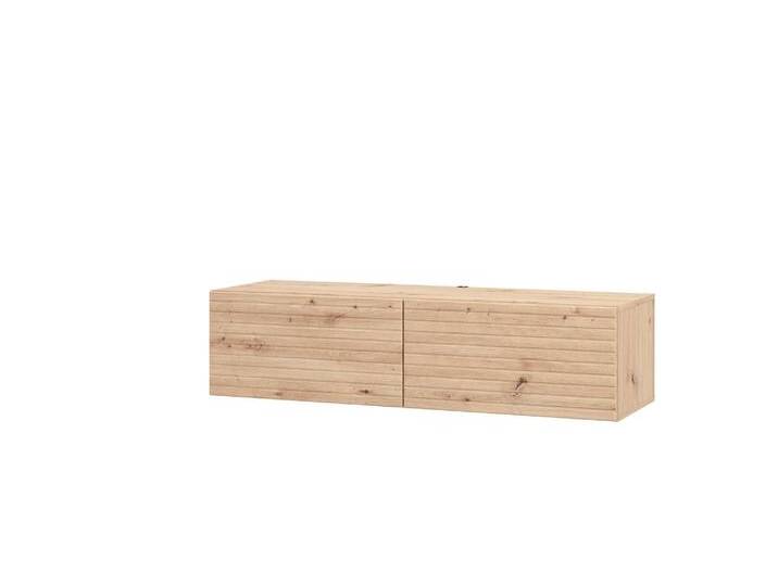 TV-Board INOSIGN Royan, TV-Bank, TV-Schrank, Wandmontage , braun (eichefarben), B:128cm H:32cm T:42cm, FSC-zertifizierter Holzwerkstoff, Sideboards, in verschiedenen Breiten 128/154/192 cm, Push-to-Open, FSC von Inosign