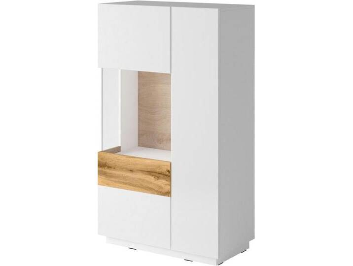 Vitrine INOSIGN SILKE , weiß (weiß hochglanz, votaneichefarben), Türanschlag links, Schränke, Höhe 138,5 cm von Inosign