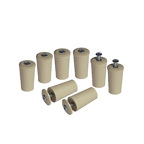 8 x Anschlagstopper 40 mm für Rollladen, 3 Farben [Beige, Braun, Weiß] wählbar, Rolladenstopper Anschlagstopfen Fenstersicherung, Farbe:Beige von Inovatec