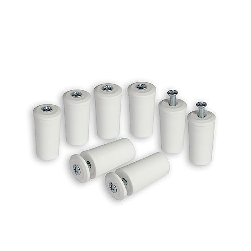 8 x Anschlagstopper 40 mm für Rollladen, 3 Farben [Beige, Braun, Weiß] wählbar, Rolladenstopper Anschlagstopfen Fenstersicherung, Farbe:Weiß von Inovatec