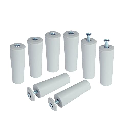 8 x Anschlagstopper 60 mm für Rollladen Rolladenstopper Anschlagstopfen Fenstersicherung, 4 Farben [Grau, Beige, Braun, Weiß], Farbe:Grau von Inovatec