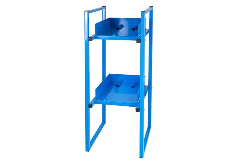 ADB Flaschenregal Fassregal für 2x 30 oder 60 Liter Fässer, Lichtblau RAL 5012 von ADB
