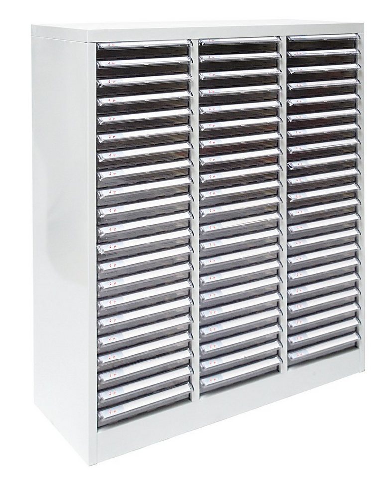 ADB Schubladenbox Schubladencontainer mit 63 PVC Schubladen 79,5 x 100,7 cm (B x H) von ADB