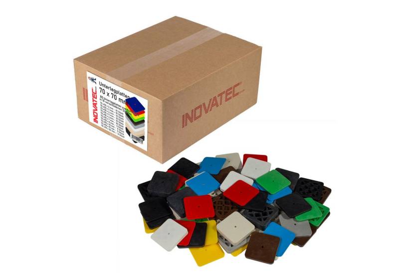 Inovatec Unterlegplatte Kunststoff Unterlegplatten 70 x 70, 80-St. von Inovatec