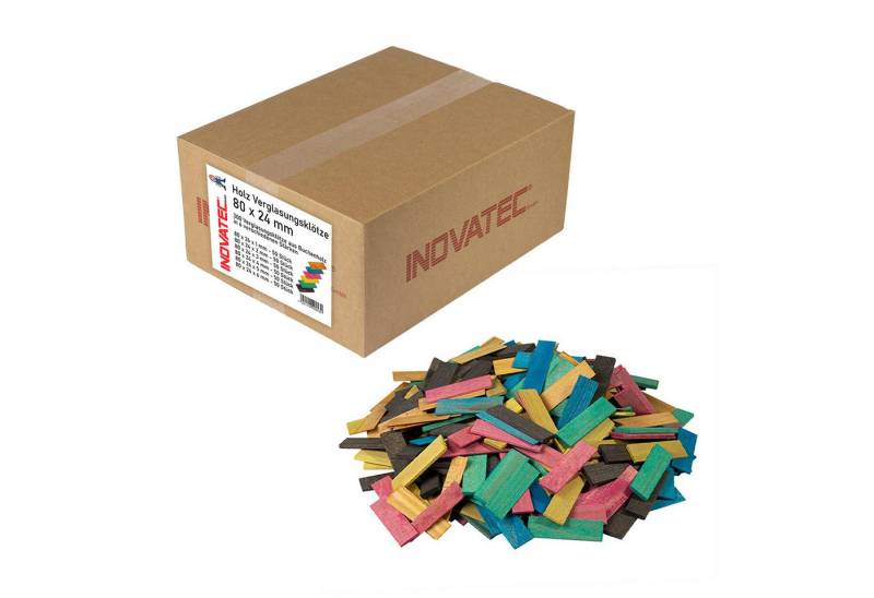 Inovatec Unterlegplatte INOVATEC Holz Verglasungsklötze 80 x 24, 300-St. Inovatec Unterlegplatte INOVATEC Holz Verglasungsklötze 80 x 24, 300-St. von Inovatec