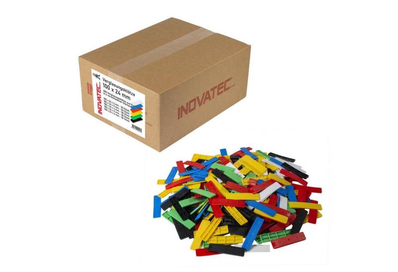 Inovatec Unterlegplatte Kunststoff Verglasungsklötze 100 x 24, 300-St. von Inovatec