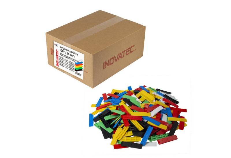 Inovatec Unterlegplatte Kunststoff Verglasungsklötze 100 x 24, 600-St. von Inovatec