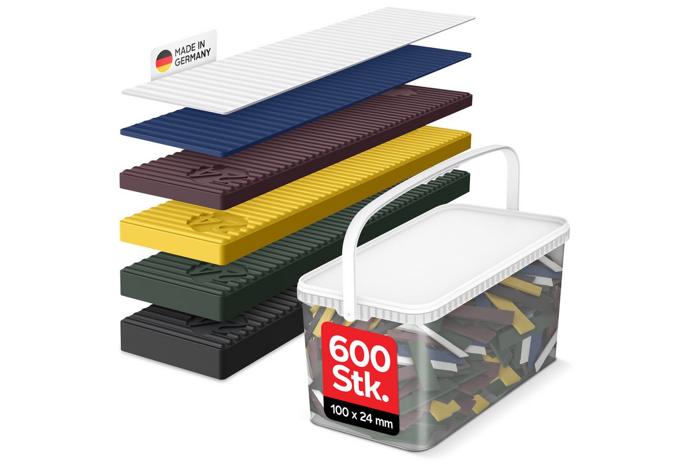 Inovatec Unterlegplatte Kunststoff Verglasungsklötze 100 x 24, 600-St. Inovatec Unterlegplatte Kunststoff Verglasungsklötze 100 x 24, 600-St. von Inovatec
