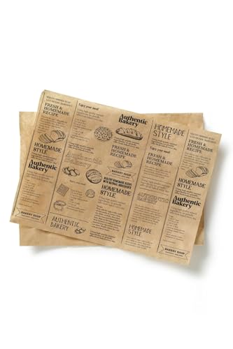 Inoverse 500 Blatt Burger Papier - 25x33 cm, Deli Papierblätter, Bedrucktes Einschlagpapier für Wraps, Pommes, Sandwich, Zeitungspapier für Lebensmittel, Burger Zubehör, Umweltfreundlich Inoverse 500 Blatt Burger Papier - 25x33 cm, Deli Papierblätter, Bedrucktes Einschlagpapier für Wraps, Pommes, Sandwich, Zeitungspapier für Lebensmittel, Burger Zubehör, Umweltfreundlich von Inoverse