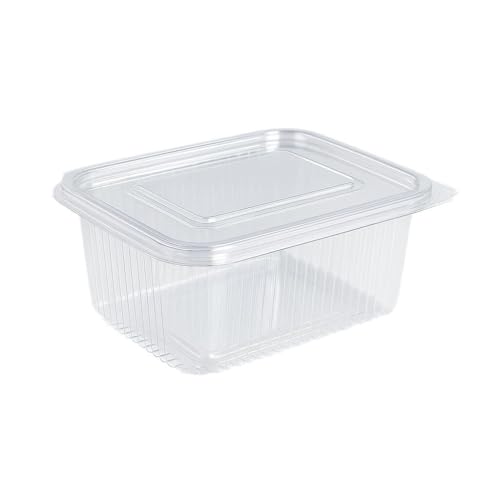 Inoverse 500x Rechteckbecher mit anhängendem Deckel – 750 ml – Klare Eckig Salatbecher aus PET, Plastikbehälter, Feinkostbecher, Verpackungsbecher für Lebensmittel Inoverse 500x Rechteckbecher mit anhängendem Deckel – 750 ml – Klare Eckig Salatbecher aus PET, Plastikbehälter, Feinkostbecher, Verpackungsbecher für Lebensmittel von Inoverse
