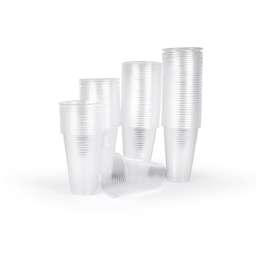 Inoverse Plastikbecher Trinkbecher, Einwegbecher Transparent Ausschankbecher, Partybecher Kunststoff, Einweg Plastik Becher, Partygeschirr, 0,2l - 1000 Stk von Inoverse