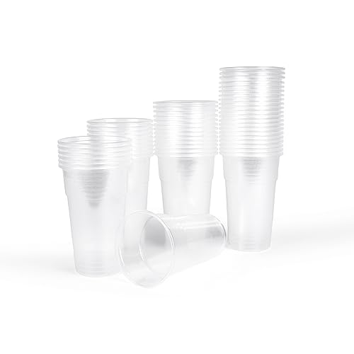 Inoverse Plastikbecher Trinkbecher, Einwegbecher Transparent Ausschankbecher, Partybecher Kunststoff, Einweg Plastik Becher, Partygeschirr, 0,3l - 200 Stk von Inoverse