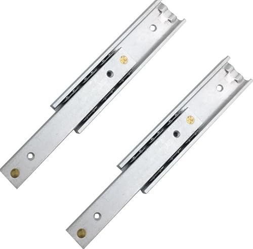Inovey 1Paar 16Mm Breite Führungsschiene Aus Aluminiumlegierung Mini Zweiteilige Kleine Gleitschiene Bidirektionale Push-Pull-Schiene Mini-Gleitschiene - Silber - 100mm von Inovey