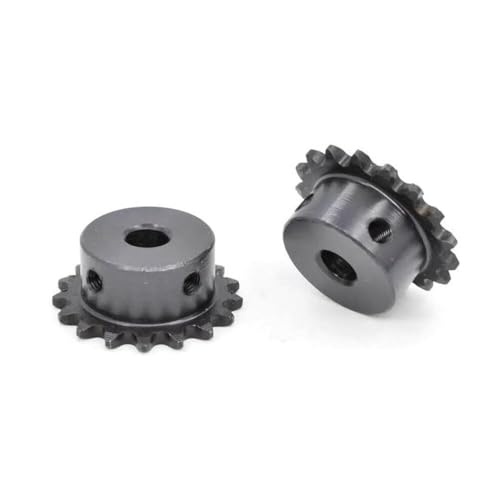 Inovey 1Pcs 04C Kettenrad 45# Stahl 10-20 Zähne 6/8/10 Mm Bohrung Industriekette Rad Motor Kettenantrieb Kettenrad -17T-10mm von Inovey