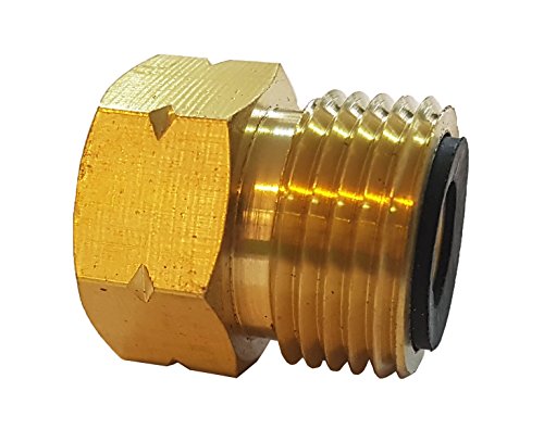 Inox Trade Adapter Handwerkerflasche kurz 3/8" lks auf 21,8 lks für befüllbare Gasflaschen von Inox Trade