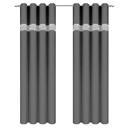 Inox Trade Vorhang mit Ösen mit Strasssteine Schal Schlaufenband Tunneldurchzug 140x250… Inox Trade Vorhang mit Ösen mit Strasssteine Schal Schlaufenband Tunneldurchzug 140x250… von Inox Trade
