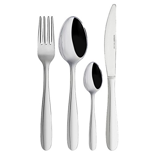 INOXRIV Aisha Besteck-Set, Edelstahl, Silber, 48 Einheiten von bio inox