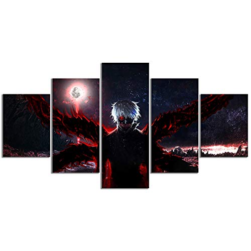 InsNordic Japanischer Anime Tokyo Ghoul Kaneki Ken Poster Leinwand Bilder Wohnzimmer Wandbilder (ohne Rahmen, Tokyo Ghoul 2) von InsNordic