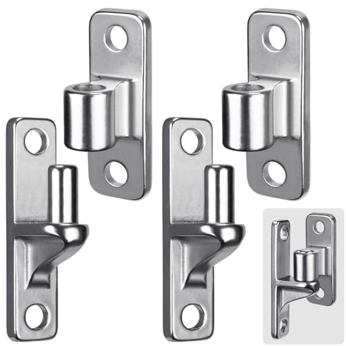 Insaga Edelstahl 304 Torscharniere, einteilig, strapazierfähig, mit 5/8 Zoll, 2 Stück, Wandmontage, für Bauernhoftore uvm. von Insaga