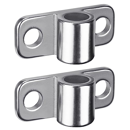 Insaga Torscharnier, 2 Stück Shwerlast Gartentor Augenscharnier Platte mit 16mm Loch (100 x 35mm) Edelstahl Metall Zauntor Torangel Torband für/Bauernhoftor/Feldtor/Holzzaun, Horizontal von Insaga
