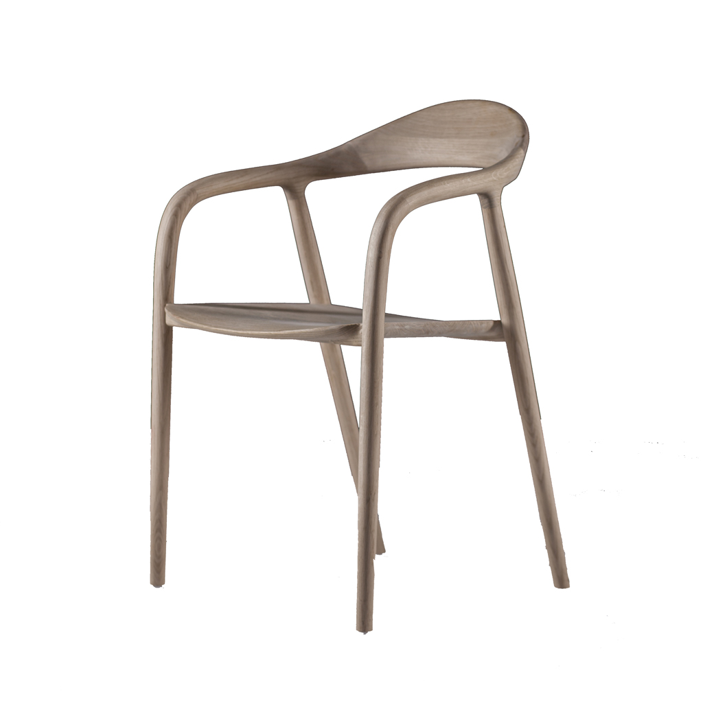 Artisan - Neva - moderner Armlehnstuhl aus Holz mit / ohne Polstersitz von Artisan
