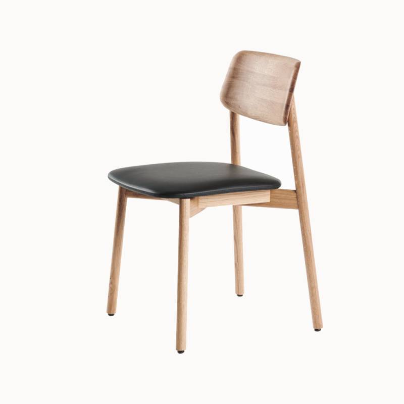 Insan - Kit - gepolsterter Stuhl aus Holz mit Leder- oder Stoffbezug von Insan