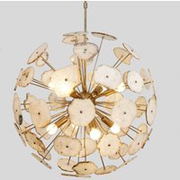 Mid Century Achat Sputnik Kronleuchter, Moderner Stellar Starburst Kronleuchter von InscapesDesign