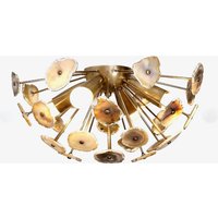 Wunderschöne Flush Mount Sputnik Achat Deckenlampe Licht, Stellar 2 Low Deckenleuchte Lampe 4 Lichter von InscapesDesign