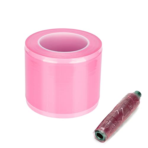 Inscrip Barrier Film, Tattoo Barrierefolie, Tattoo Frischhaltefolie, Barrier Tape Wasserdichtes Film Sticky Wrap, Schutzfolie für Dentalmaterialien Tattoo Zubehör, 1200 Blatt pro Rolle (Rosa) von Inscrip