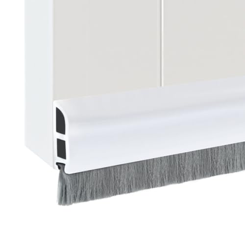 Inscrip Bürstendichtung, Türbürstendichtung, bürstendichtung selbstklebend, Zuschneidbar Bodenabdichtung mit Bürste, für Zugluftstopper Streifenbürste Türbürste Türbodendichtung, 4cm x 1m (Weiß) Inscrip Bürstendichtung, Türbürstendichtung, bürstendichtung selbstklebend, Zuschneidbar Bodenabdichtung mit Bürste, für Zugluftstopper Streifenbürste Türbürste Türbodendichtung, 4cm x 1m (Weiß) von Inscrip