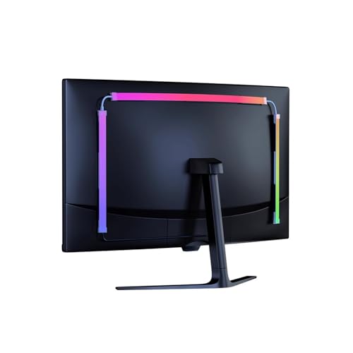 Inscrip Neon LED Strip, 5050 LED Streifen, DIY RGBIC LED Strip, Neon Lichtband, PC Hintergrundbeleuchtung Mit Bildschirmfarbe synchronisieren, USB LED Beleuchtung (Für 27 Zoll Pc-monitor) von Inscrip