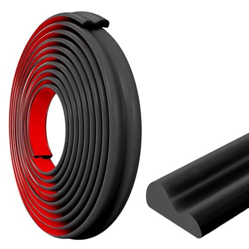 Inscrip Zierleisten Selbstklebend, Stuckleisten Decke Selbstklebend,Wandleisten Selbstklebend Abziehen und aufkleben, Stuckleisten Wand für DIY Heimdekoration und Wandschutz (Schwarz 22mm(W) 3 M(L)) von Inscrip