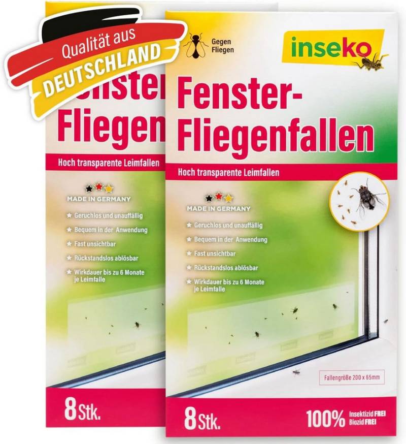 Inseko Insektenfalle 16 x inseko Fenster-Fliegenfallen I transparenter Fliegenfänger, I umweltfreundlich - giftfrei I Made in Germany Inseko Insektenfalle 16 x inseko Fenster-Fliegenfallen I transparenter Fliegenfänger, I umweltfreundlich - giftfrei I Made in Germany von Inseko