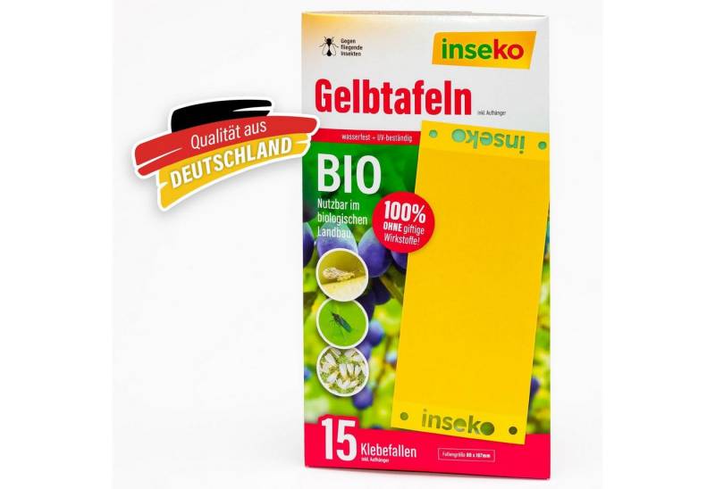 Inseko Klebefalle 15 x inseko Gelbtafeln I große Gelbsticker gegen Trauermücken UVM., 100% umweltfreundlich & giftfrei Inseko Klebefalle 15 x inseko Gelbtafeln I große Gelbsticker gegen Trauermücken UVM., 100% umweltfreundlich & giftfrei von Inseko