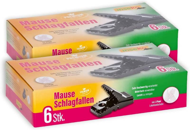 Inseko Schlagfalle 12 x inseko Premium-Mause-Schlagfallen I sehr hochwertig, wiederverwendbar I inkl. 2 Paar Latexthandschuhe Inseko Schlagfalle 12 x inseko Premium-Mause-Schlagfallen I sehr hochwertig, wiederverwendbar I inkl. 2 Paar Latexthandschuhe von Inseko