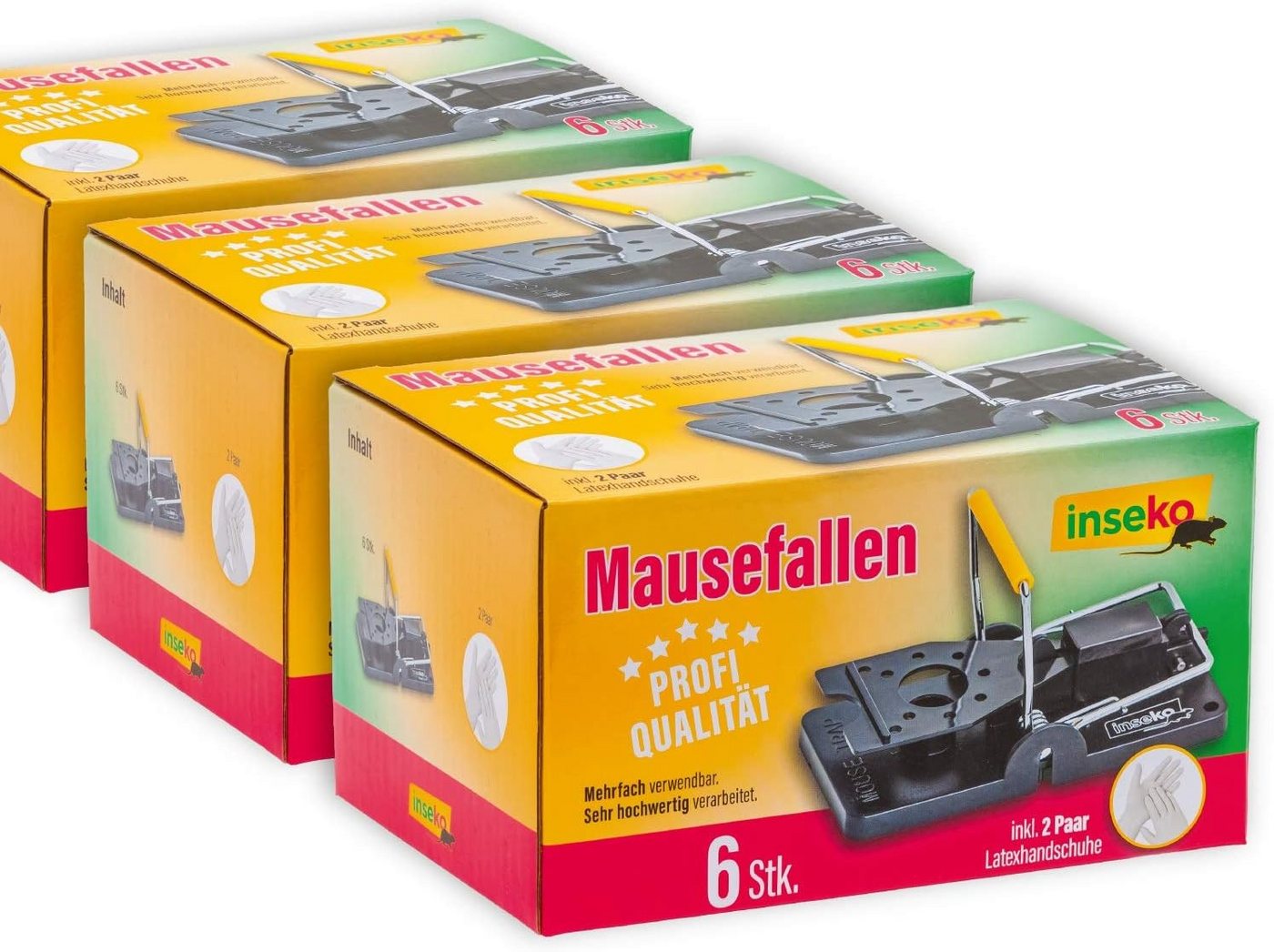 Inseko Schlagfalle 18 x inseko Profi-Mausefallen I sehr hochwertig I wiederverwendbar, inklusive 2 Paar Latex-Handschuhe Inseko Schlagfalle 18 x inseko Profi-Mausefallen I sehr hochwertig I wiederverwendbar, inklusive 2 Paar Latex-Handschuhe von Inseko