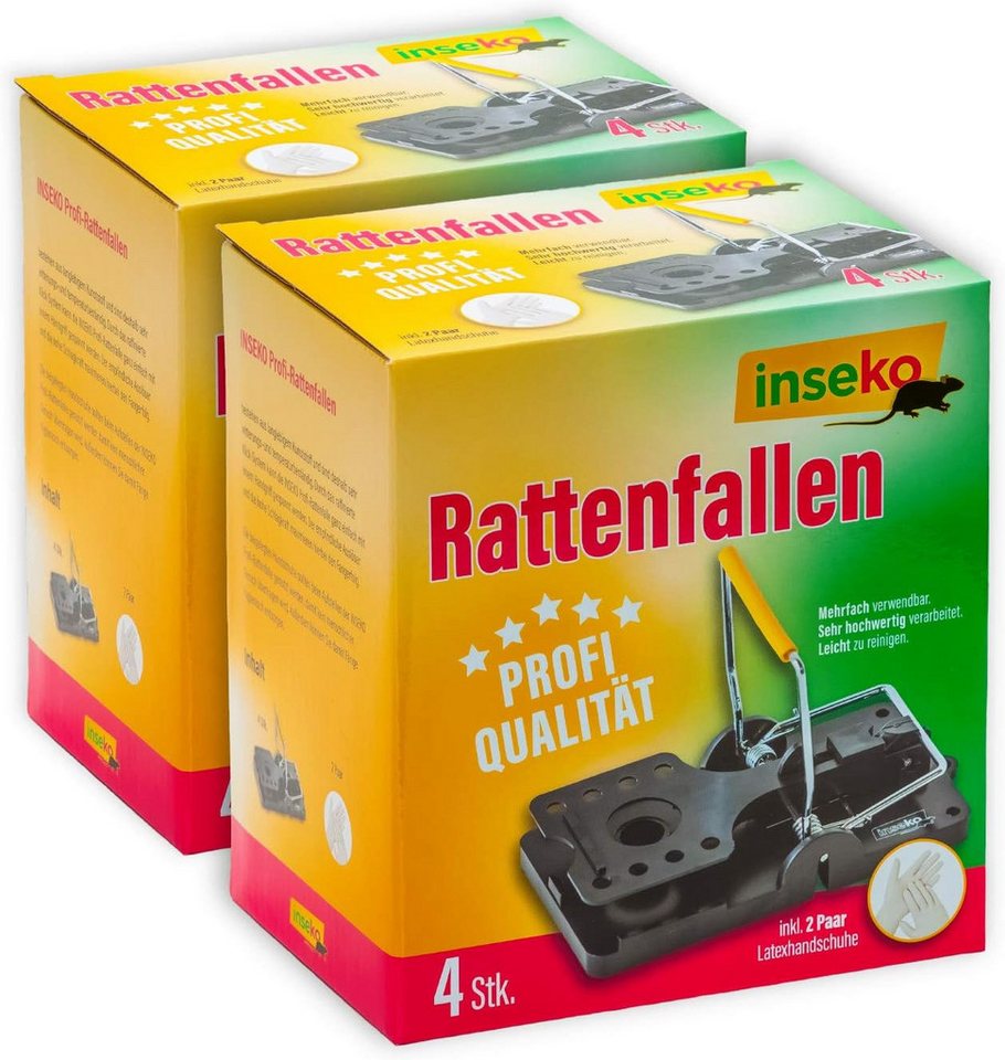 Inseko Schlagfalle 8 x inseko Profi-Rattenfallen I sehr hochwertig I wiederverwendbar, inklusive 2 Paar Latex-Handschuhe Inseko Schlagfalle 8 x inseko Profi-Rattenfallen I sehr hochwertig I wiederverwendbar, inklusive 2 Paar Latex-Handschuhe von Inseko