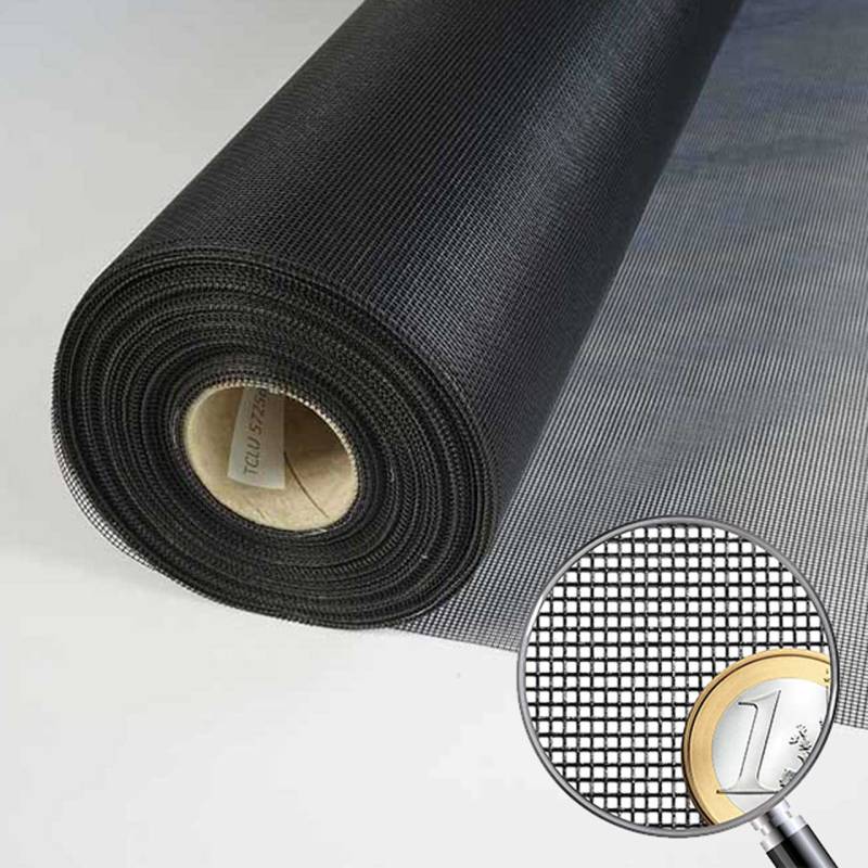 Fliegennetz schwarz 1,40 m breit System:  Netze, Fiberglas Schwarz Variante: Meterware von Insetto