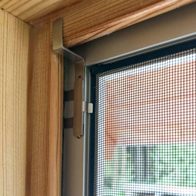 Stabiler Fliegengitter Bausatz auf Maß | für Fenster | Alu-Eckverbinder | Boxline von Insetto