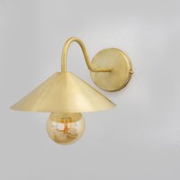 Gebürstetes Messing Wandlampe Licht, Massiv Wandleuchte, Schwanenhals Wandleuchte Licht | Zollfrei von InsidEast