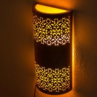 Handgefertigte Messing Wandleuchte, Perforierte Wandleuchte | Zollfrei von InsidEast