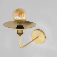 Gästehaus Messing Wandleuchte, Wandleuchte Aus Gebürstetem Messing, Wandbeleuchtungskörper | Zollfrei von InsidEast