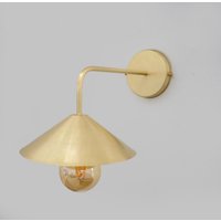 Wandleuchte Aus Gebürstetem Messing, Wandleuchte, | Zollfrei Wandleuchte Aus Gebürstetem Messing, Wandleuchte, | Zollfrei von InsidEast