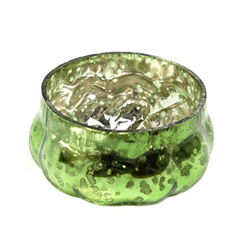 Insideretail Hochzeit Teelichthalter: Antike Kürbis Mercury GlasVotives-Green-5 x 5 cm, Set von 48, Glas, 5 x 5 x 5 cm, Einheiten von Insideretail